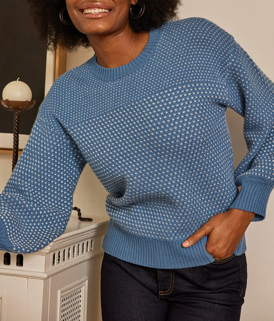 The Luxe Cashmere Blend Mix Stitch Sweater - Admiral & Dune