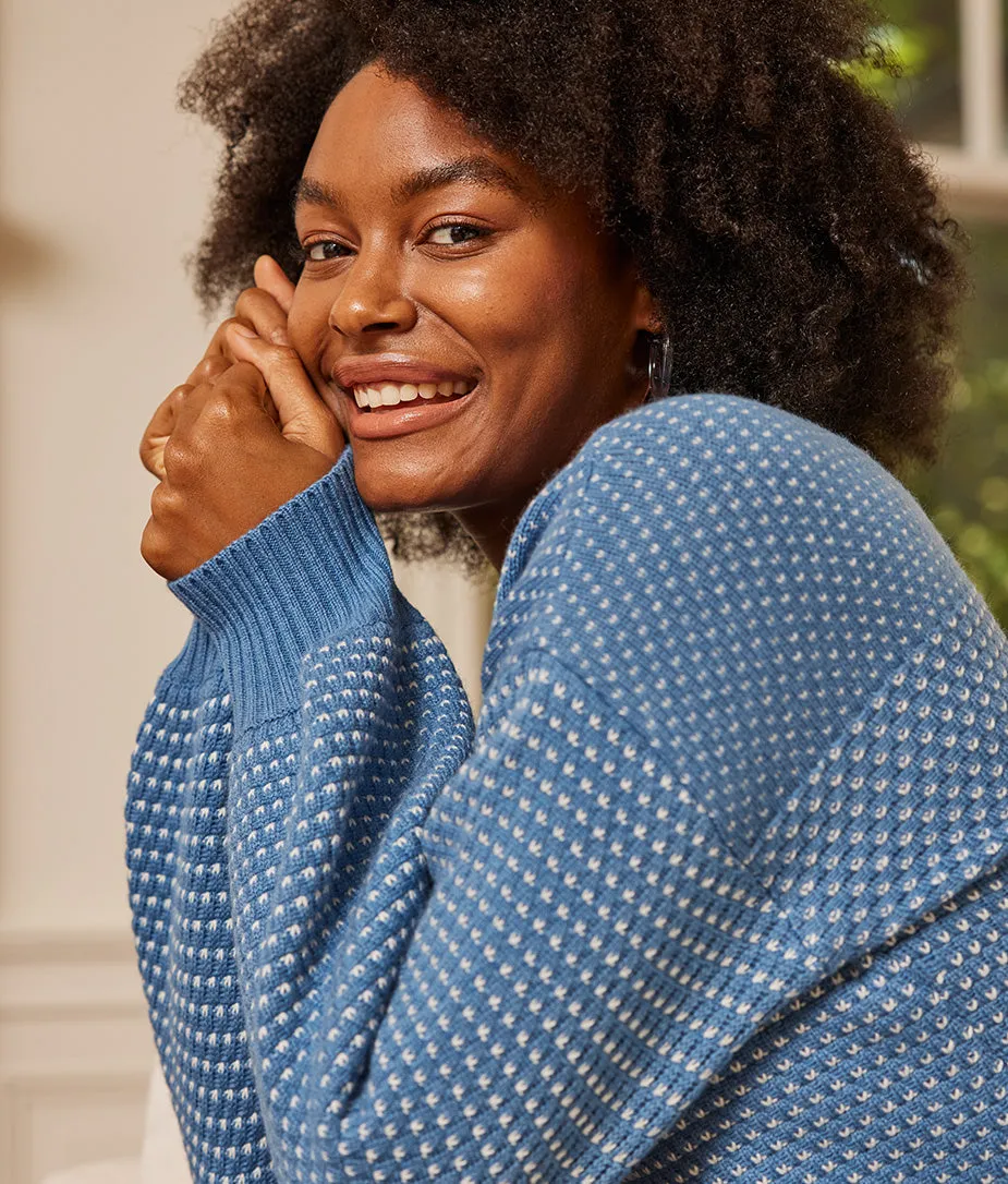 The Luxe Cashmere Blend Mix Stitch Sweater - Admiral & Dune