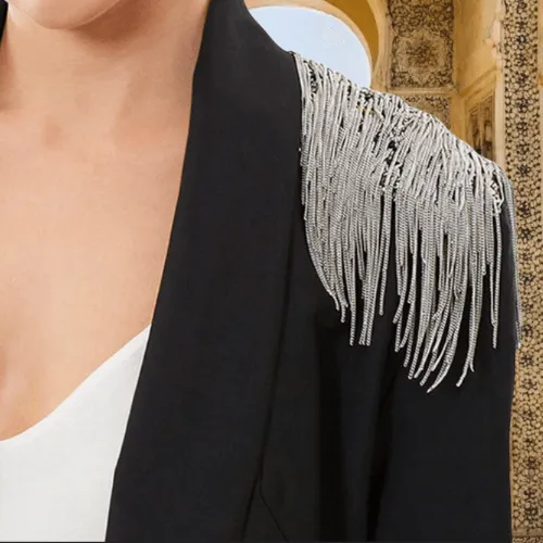 Tuxedo Blazer With Chains