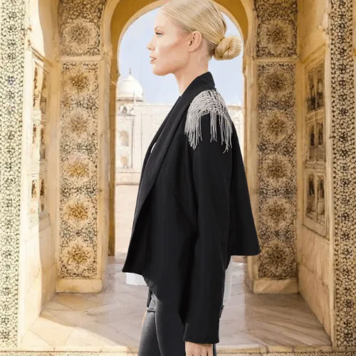 Tuxedo Blazer With Chains