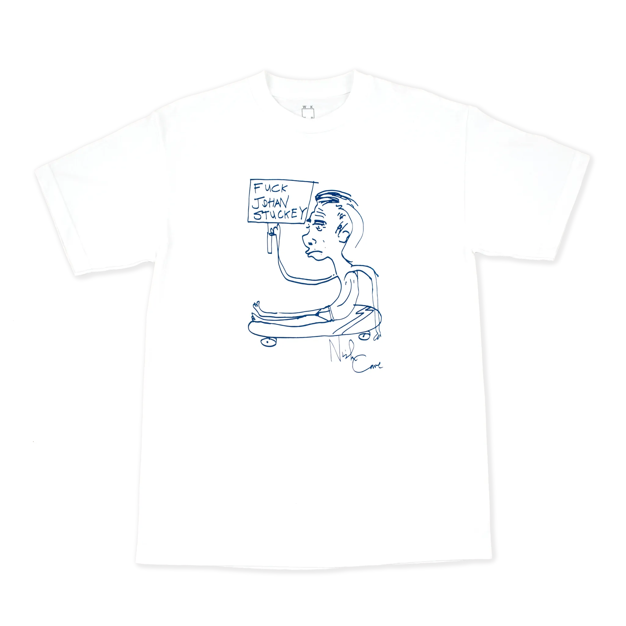 WKND FUCK JOHAN STUCKEY TEE // WHITE